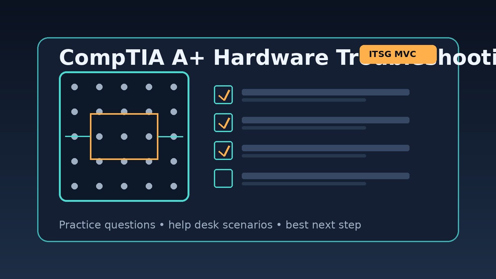 A+ Hardware Troubleshooting Practice Questions