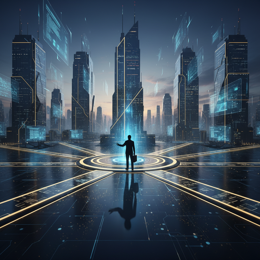 Job seeker navigating multiple digital pathways toward tech career opportunities