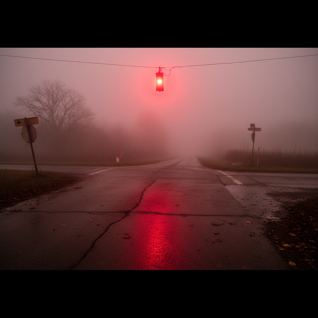 Warning sign with digital glitch effect representing red flags in remote IT job offers